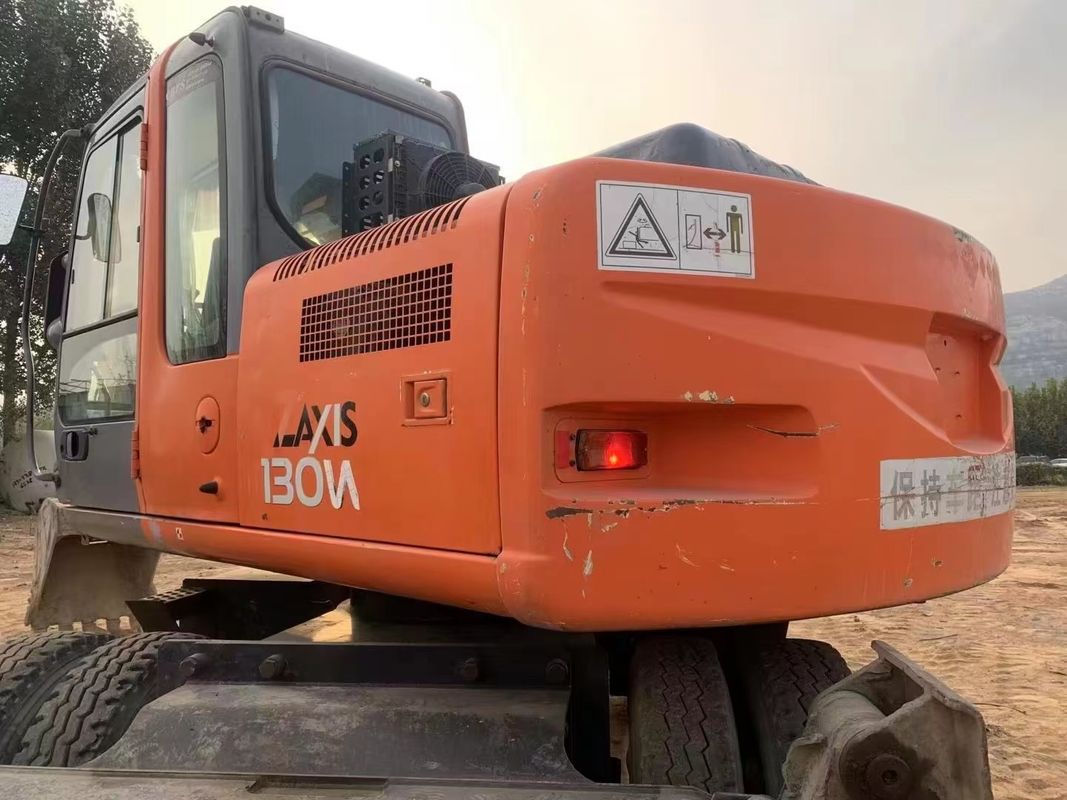 14 टन जापान ने आयात किया 90% नया हिताची ZX 130W उच्च गुणवत्ता और सर्वश्रेष्ठ प्रदर्शन के साथ बिक्री के लिए प्रयुक्त पहिया खुदाई मशीन