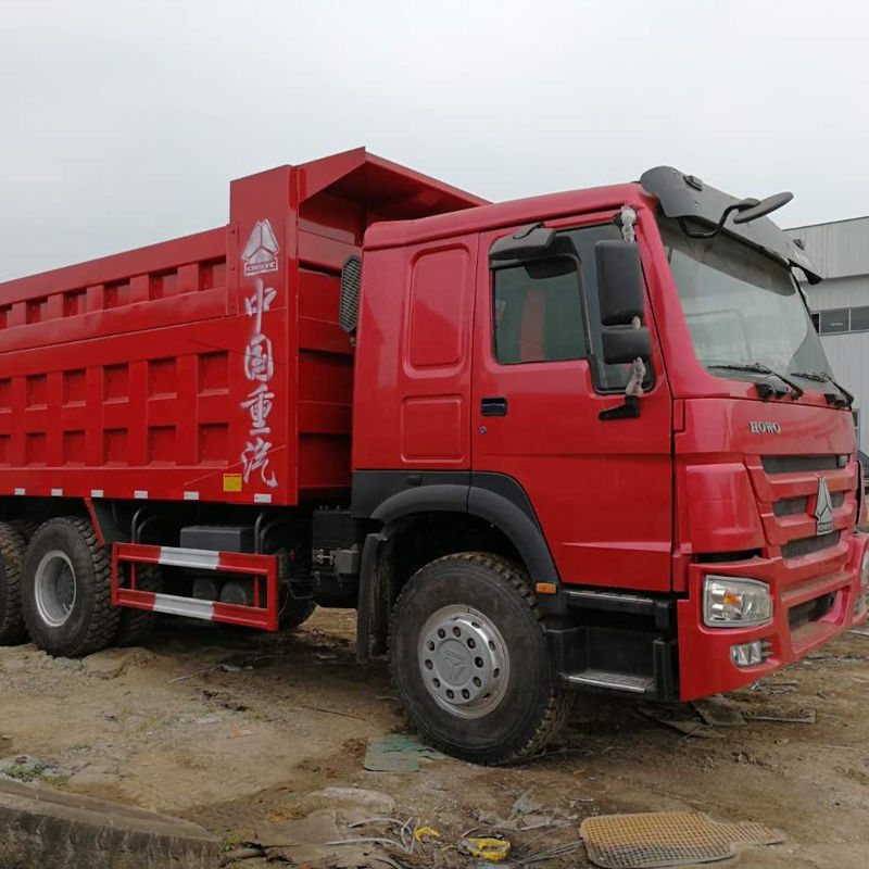 सेकंड हैंड 371hp डंप ट्रक प्रयुक्त होवो 6x4 टिपर ट्रक मल्टीमीडिया सिस्टम के साथ 10 पहिया