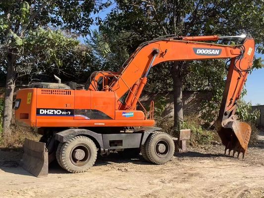 Doosan Dh210w-7 प्रयुक्त कोरिया प्रयुक्त पहिया लोडर पहिया खुदाई 101kW